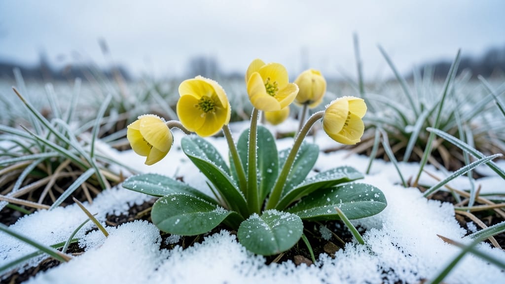 Winter Aconite Eranthis Hyemalis: Golden Winter Sun