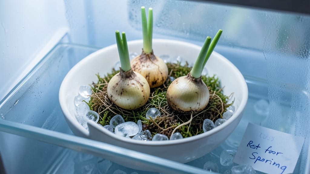 Chilling Sprouted Bulbs to Mimic Winter