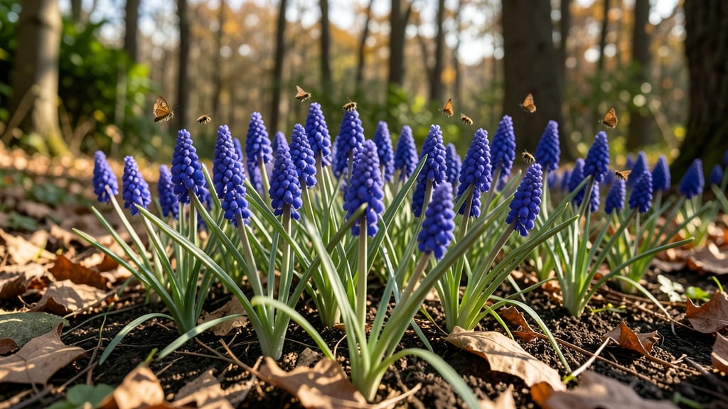 Muscari For Bee-Friendly Blue Clusters