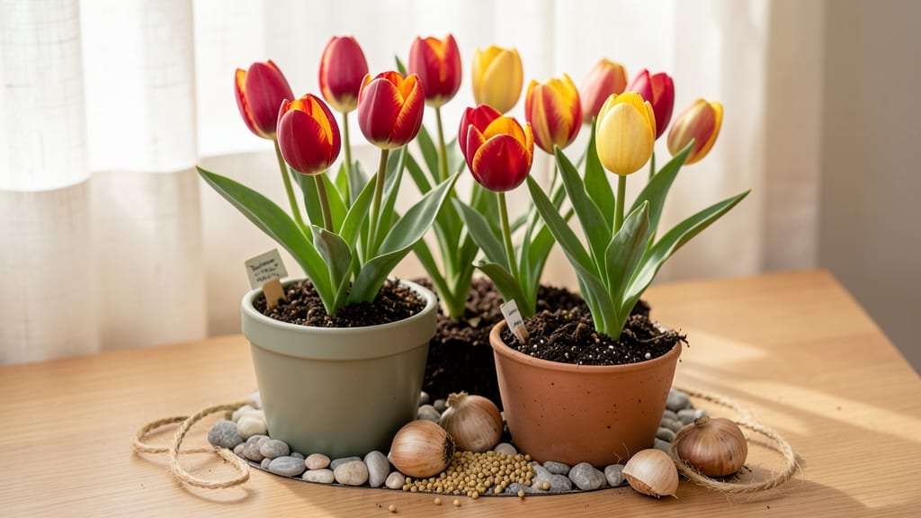 Tulip Bulbs in Containers: Layered Drainage for Long-Lasting Color