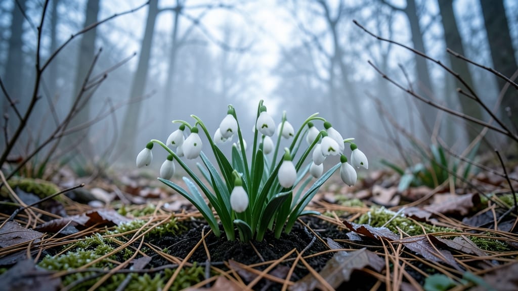 Snowdrop 'Galanthus nivalis' for Winter Light