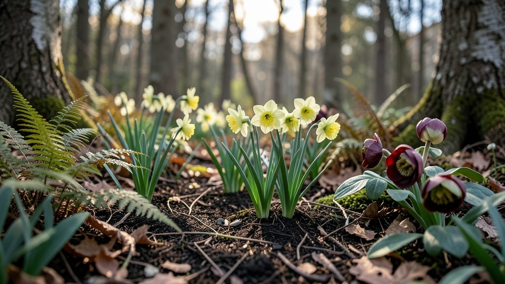 Woodland Shade Daffodil Underplanting