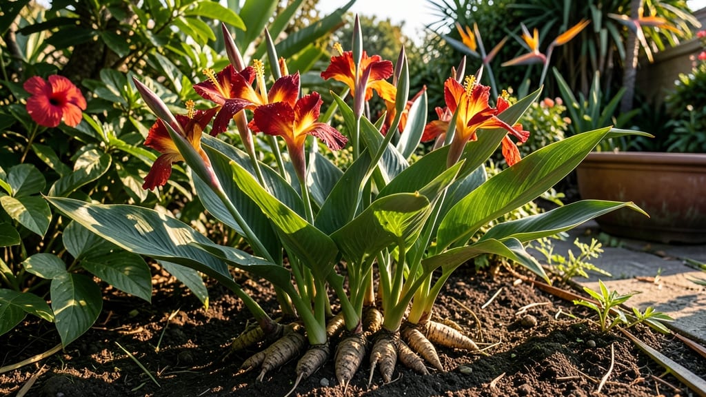 Canna Lily Rhizomes for Tropical Statement Plants