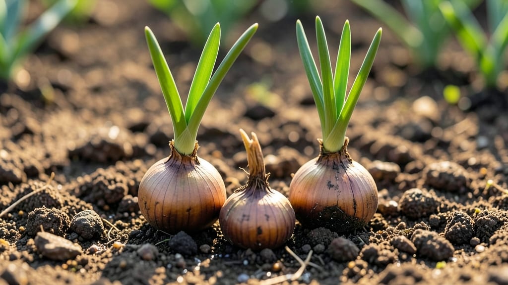 Layering Sprouted Bulbs for Spring Planting