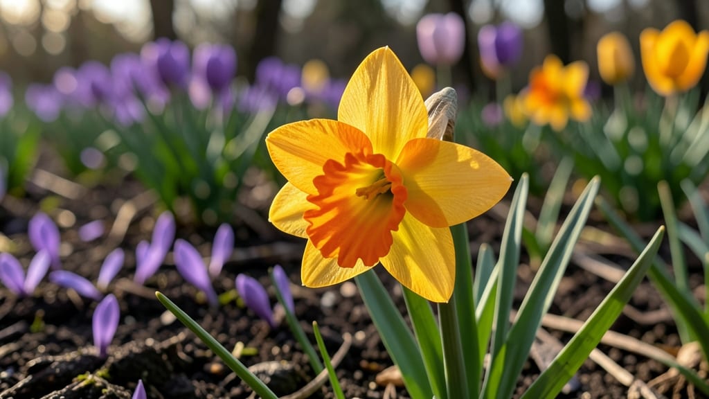 Narcissus Jetfire Orange Daffodil