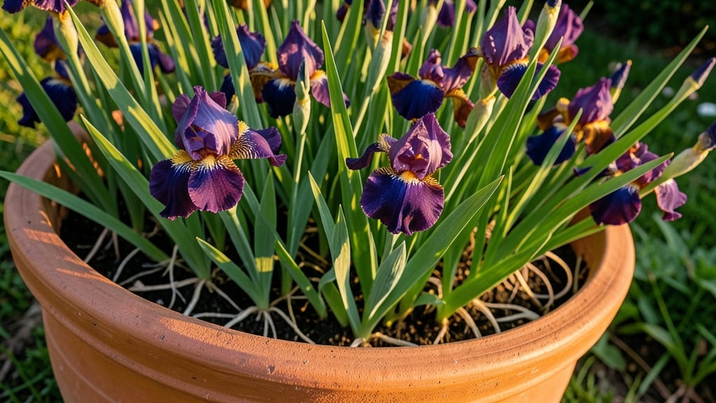 Iris 'Bearded' for Bold Container Statements