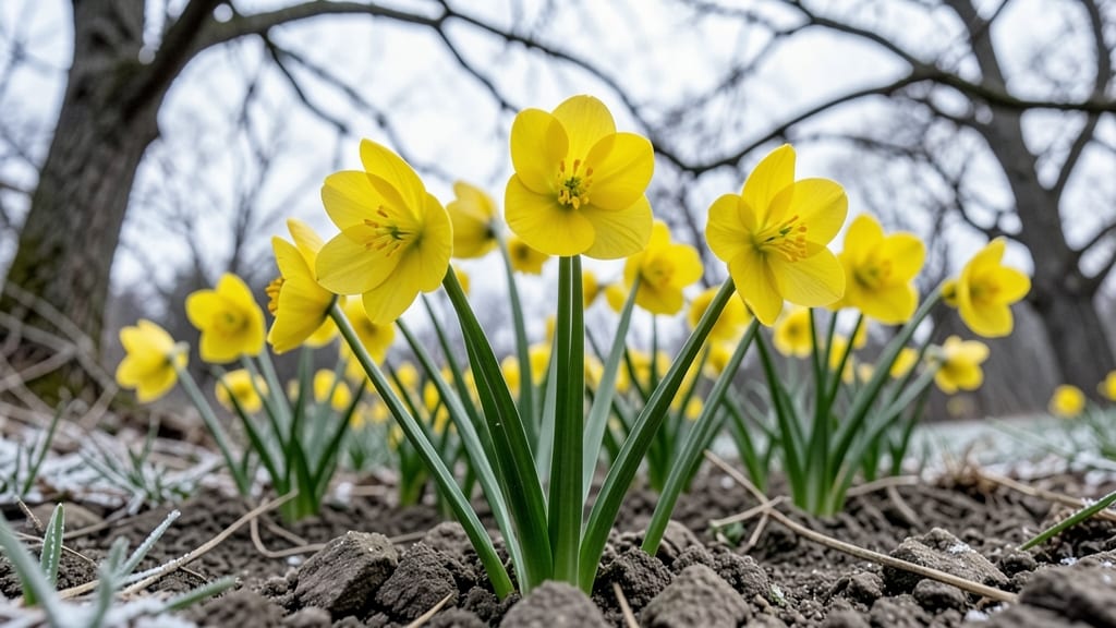 Winter Aconite: Bright Yellow Cheer in Frost