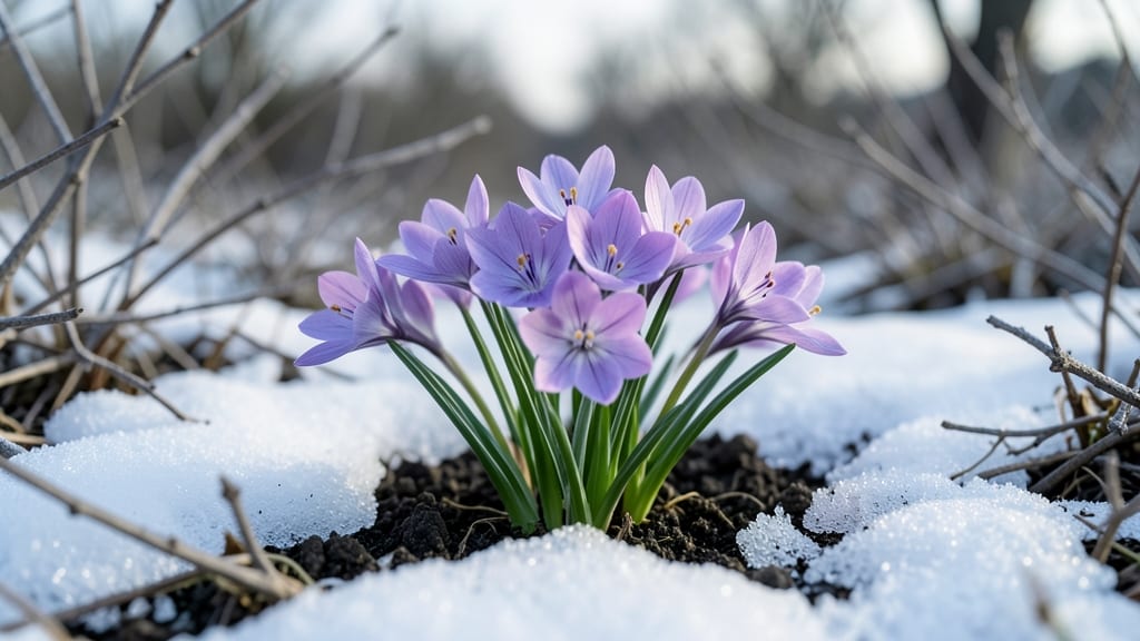 Crocus Vernus for Honeybee-Friendly Winter Blooms