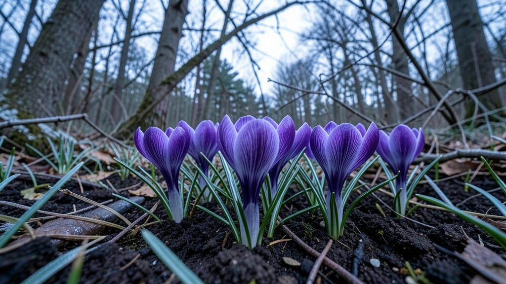 Crocus Tommasinianus Woodland Crocus