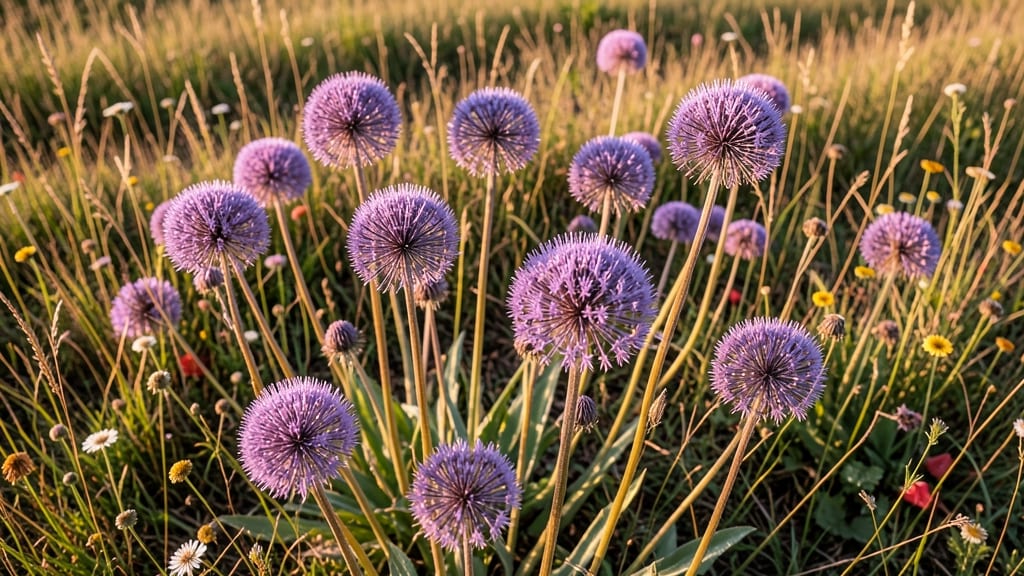 Summer Long-Blooming Allium Meadow