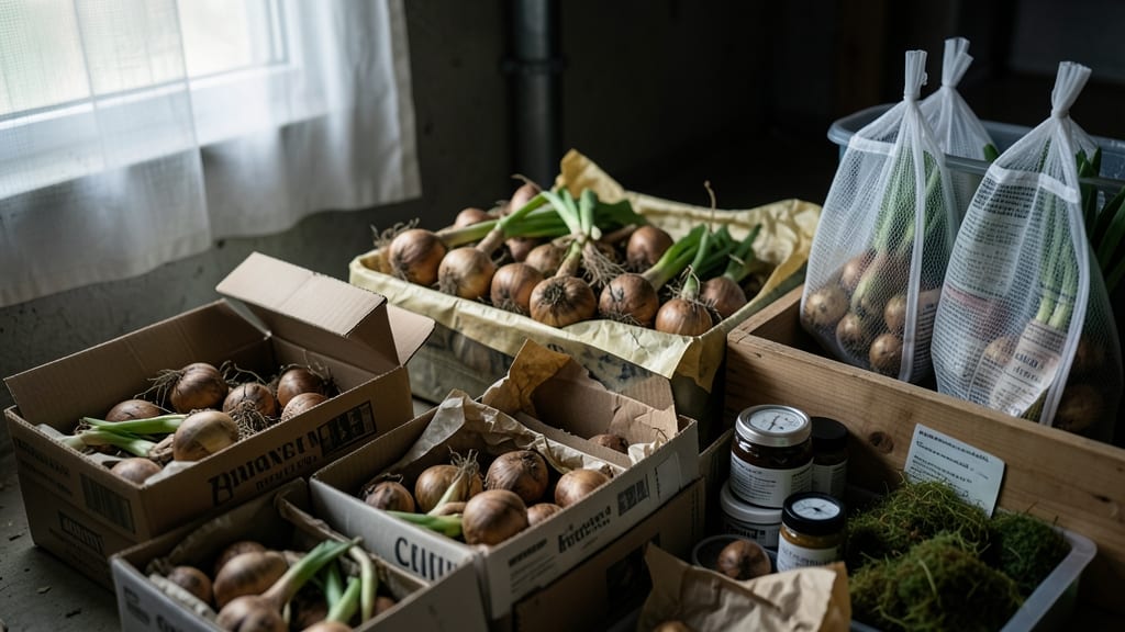 How to Store Bulbs Over Winter: Layered Mulch Insulation for Freeze Protection
