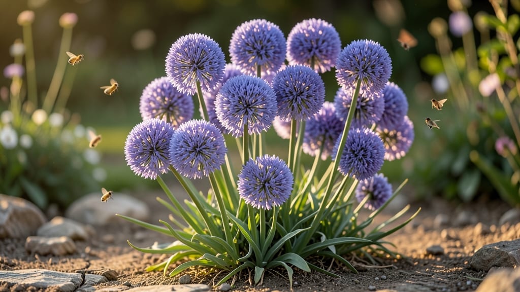 Alliums for Dramatic Purple Spikes