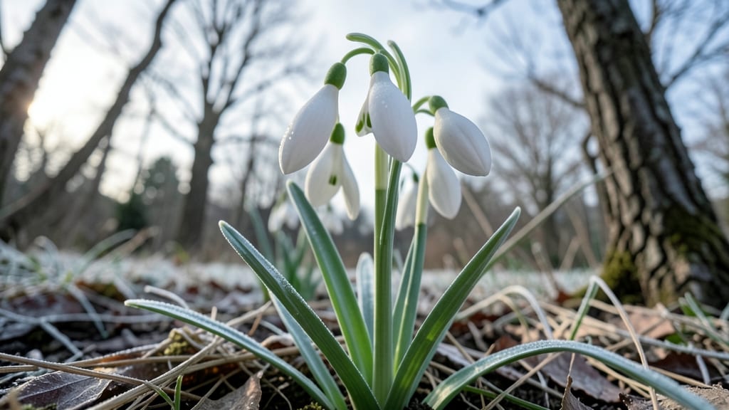 Galanthus Elwesii Giant Snowdrop: Late Bloomer Squirrels Ignore