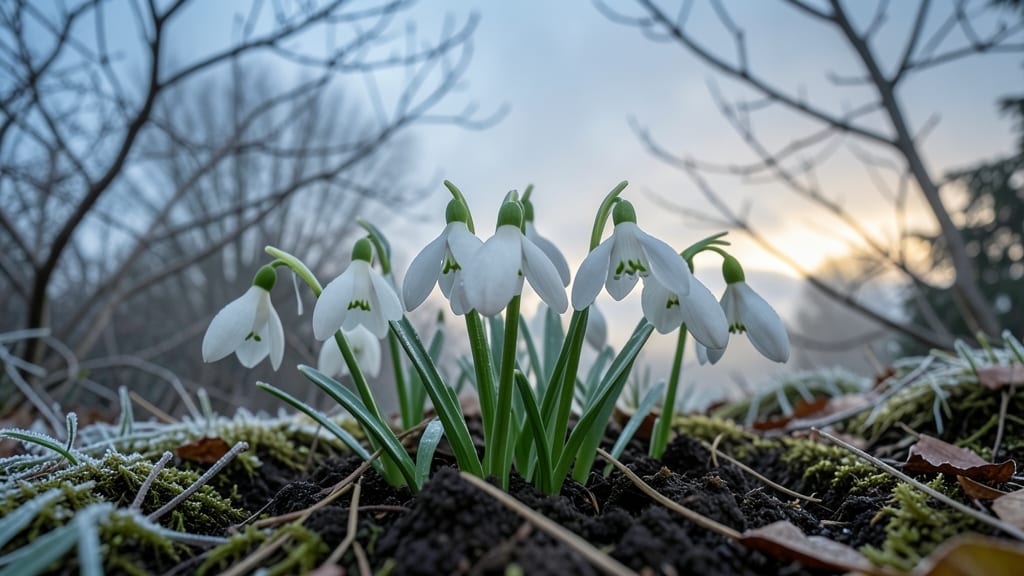 Snowdrop Galanthus Elwesii