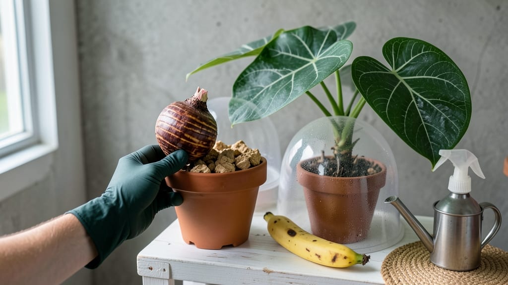 Alocasia Bulbs Growing Guide: Propagate From Cuttings in Water