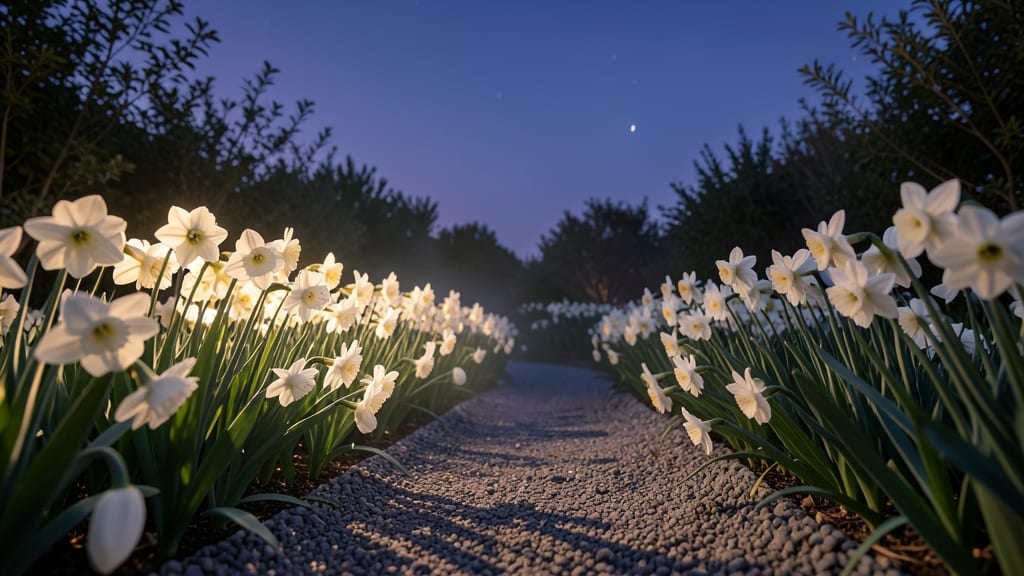 Moon Garden White Bulb Moonlight Display