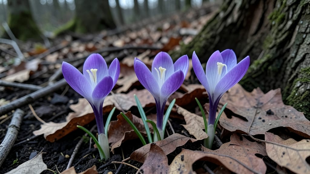 Crocus for Woodland Gardens