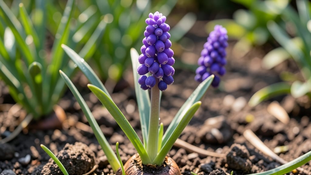 Muscari Grape Hyacinth: Tight Clusters Rodents Can't Access