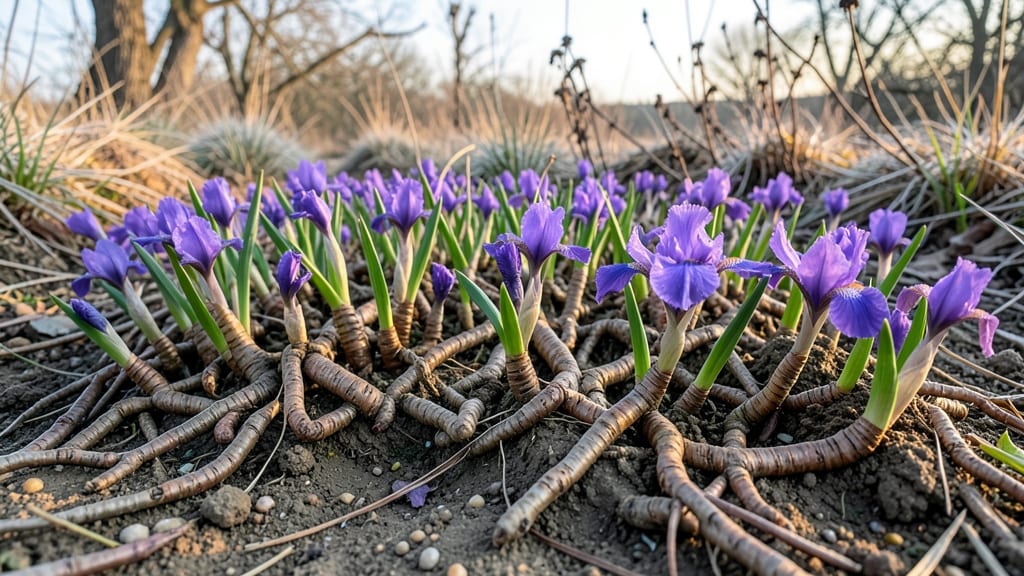 Dwarf Iris Iris Histrioides: Early Purple Delight