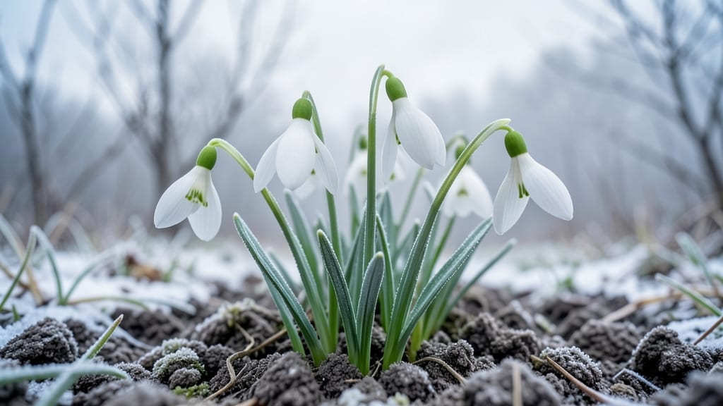 Galanthus Nivalis Snowdrops