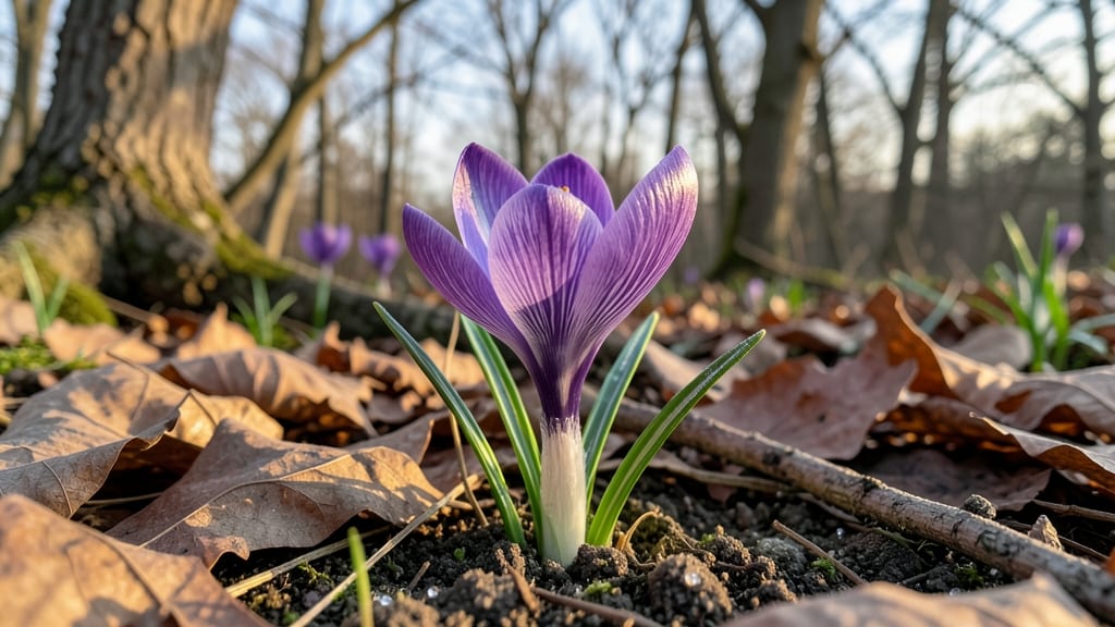 Crocus Tommasinianus Woodland Crocus