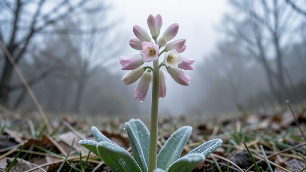 Glory of the Snow: Pink and White Trumpet Flowers