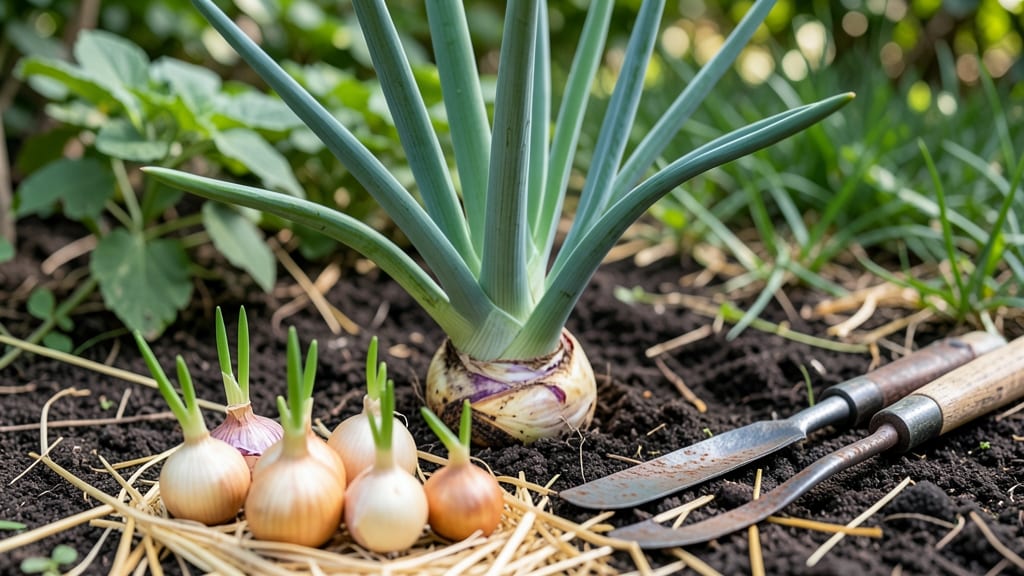 Raising Onions From Bulbs: Green Onion Harvest in Weeks Without Soil