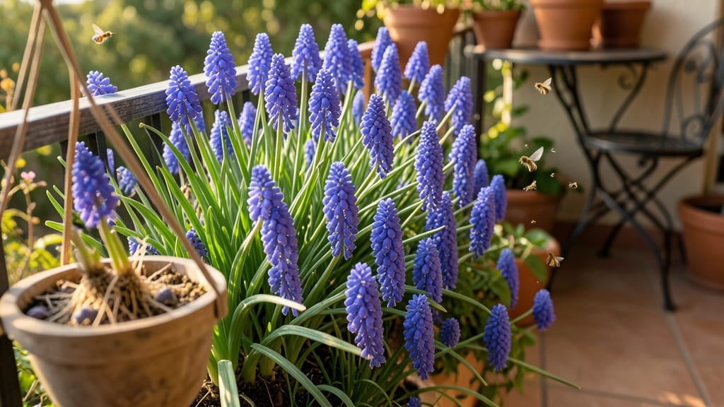 Muscari 'Blue Spike' for Bee Magnet Gardens