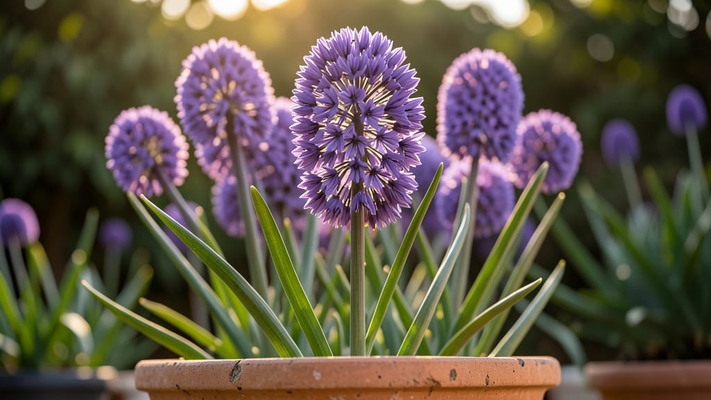 Allium 'Purple Sensation' for Dramatic Spikes