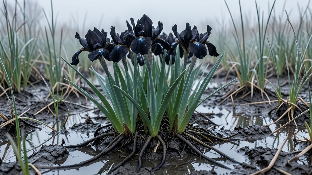 Blackout Siberian Iris