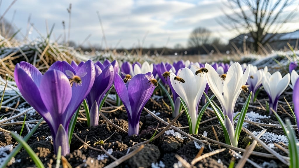 Crocus Bulbs For Honeybee Foraging