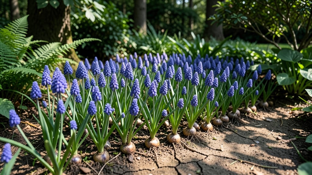 Muscari Grape Hyacinth Clusters