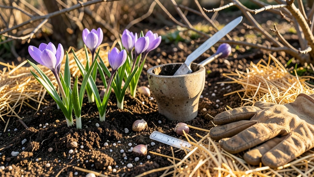 Planting Fall Crocus Bulbs: Exact Depth and Timing for Spring Blooms