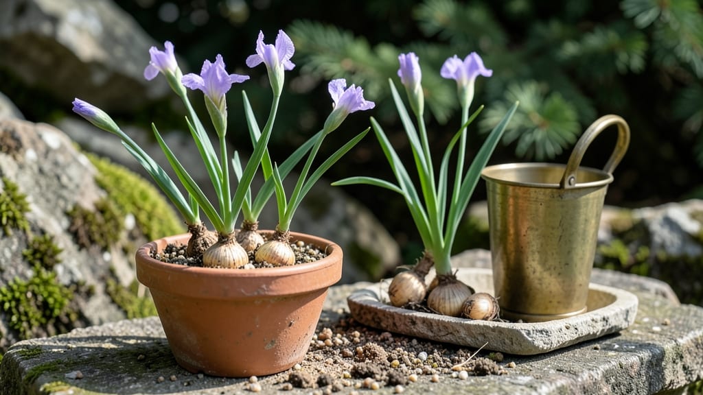 Miniature Iris Bulbs: Chill-Triggered Blooms in 12 Weeks Without Soil